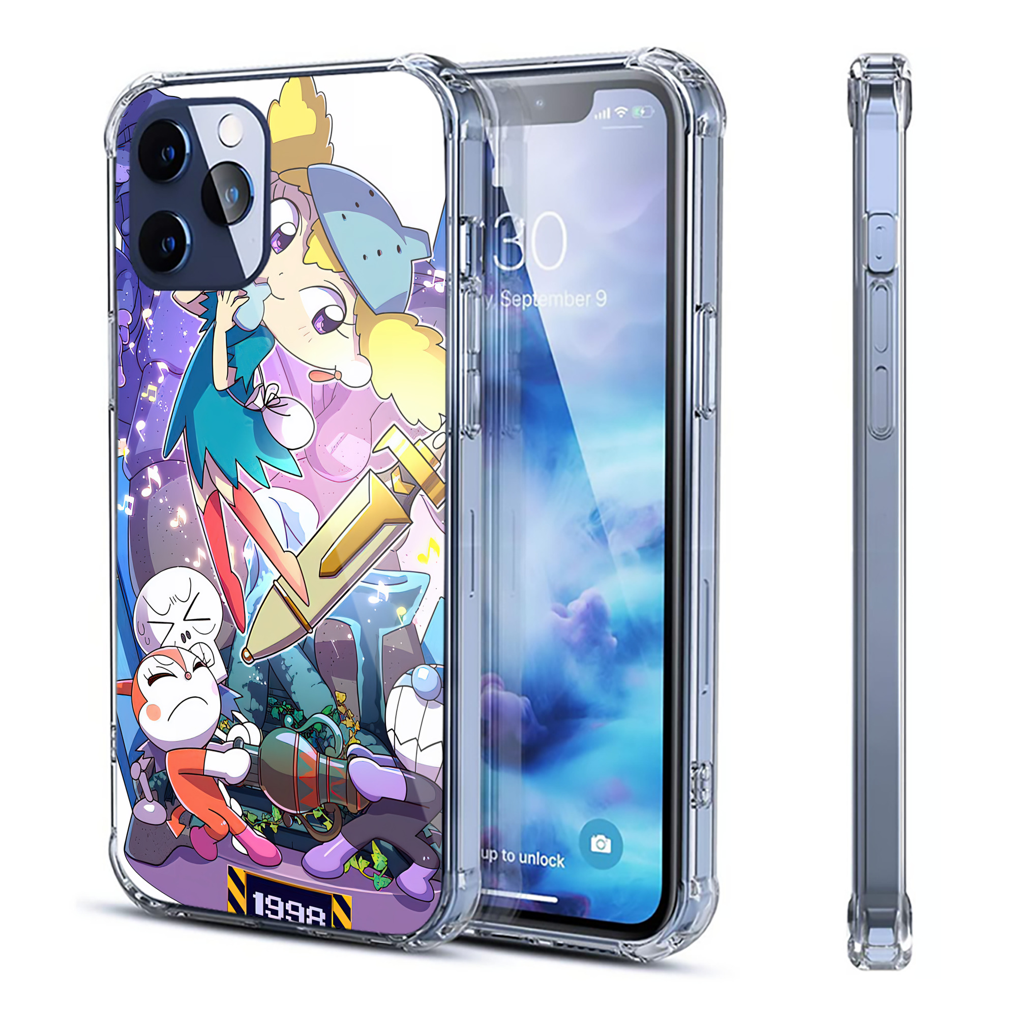 （画像用） アンパンマン Anpanman 【iPhone 12シリーズ対応】透明スマホケース（クリアソフトケース）